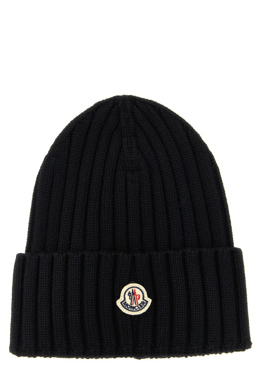 Вовняна шапка з ребрами Чорна MONCLER K20933B00036A9327999