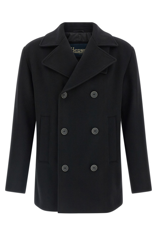 Шерстяное пальто Черный HERNO PE000048U334719300 Шерстяное пальто Черный HERNO PE000048U334719300