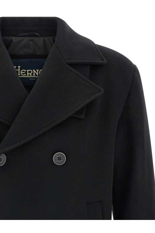 Шерстяное пальто Черный HERNO PE000048U334719300 Шерстяное пальто Черный HERNO PE000048U334719300