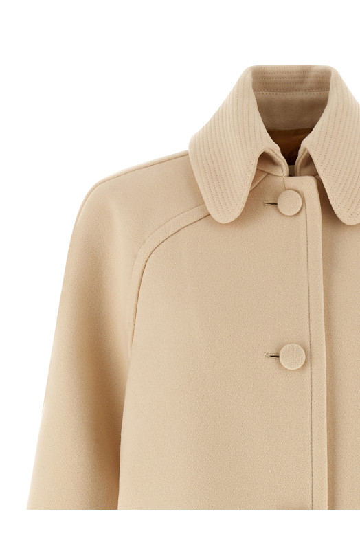 Valentino Garavani Wool Drap coat Beige