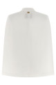 Cape sleeve blazer White