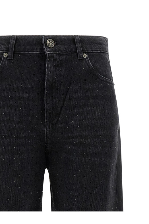 Crystal jeans Black