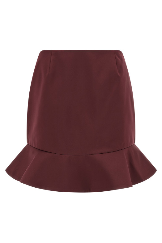 Спідниця з воланами бордо ROTATE BIRGER CHRISTENSEN 11481927342734