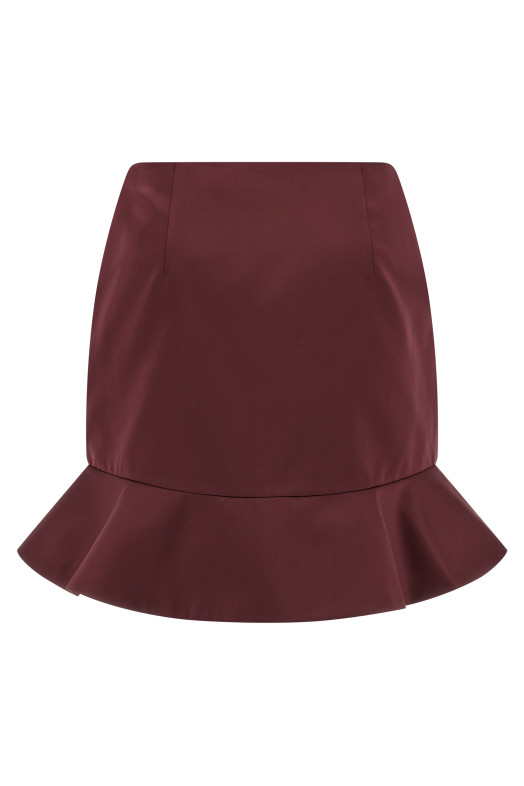 Спідниця з воланами бордо ROTATE BIRGER CHRISTENSEN 11481927342734