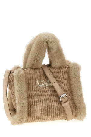 'Vanity Mini Shearling Rib' handbag Beige 'Vanity Mini Shearling Rib' handbag Beige