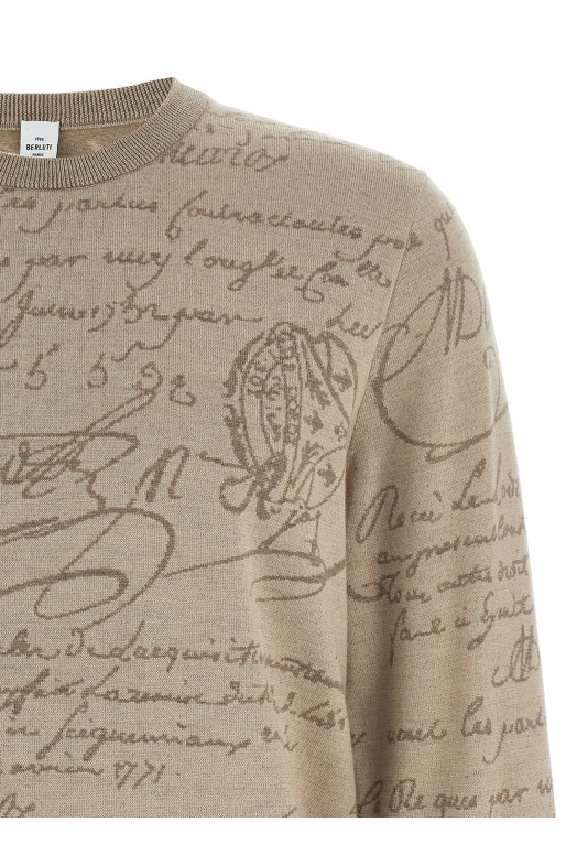 'Scritto' sweater Beige