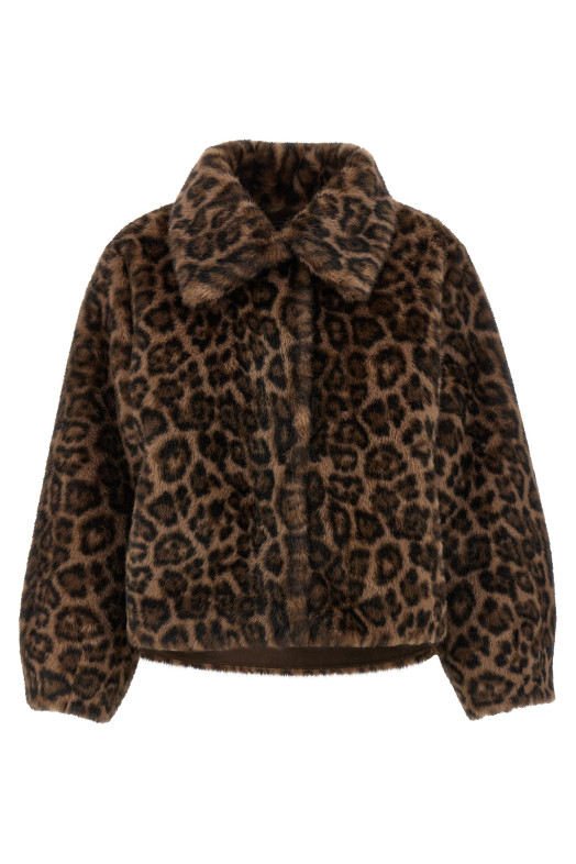 Штучне хутро норки Коричневе MK2566LEOPARD