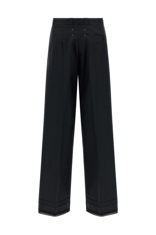 Штани з візерунком «ялинка» Чорні MAISON MARGIELA S51KA0607M35513900F