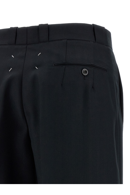 Штани з візерунком «ялинка» Чорні MAISON MARGIELA S51KA0607M35513900F