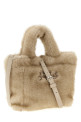 'Vanity Mini Soft Fur' handbag Beige
