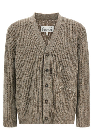 Вовняний кардиган Бежевий MAISON MARGIELA S50HP0034M13151805F Вовняний кардиган Бежевий MAISON MARGIELA S50HP0034M13151805F