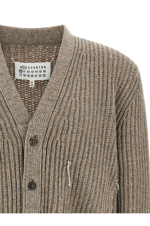 Вовняний кардиган Бежевий MAISON MARGIELA S50HP0034M13151805F Вовняний кардиган Бежевий MAISON MARGIELA S50HP0034M13151805F