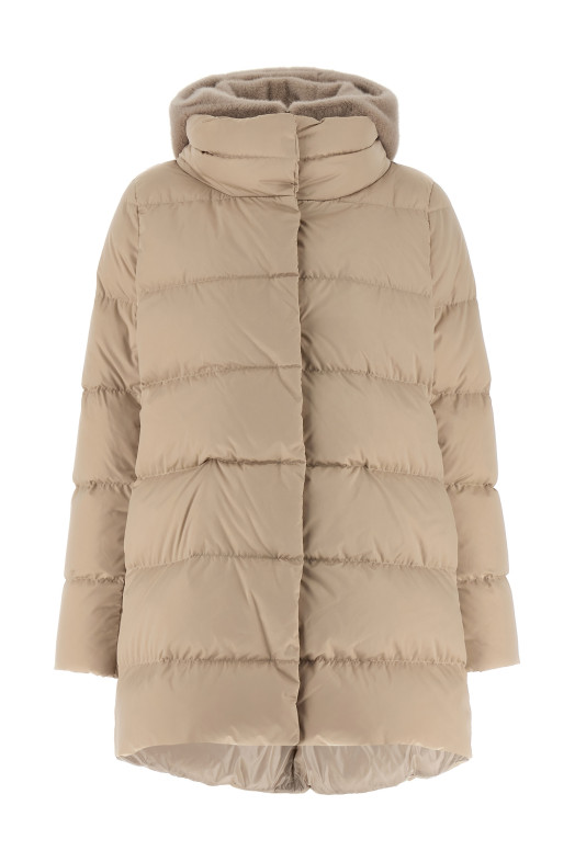 'A-Shape Resort' down jacket Beige