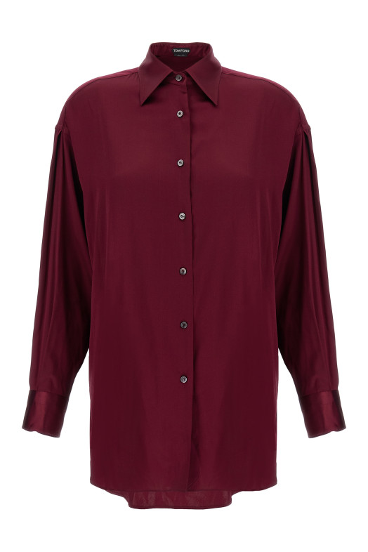 Silk shirt Bordeaux