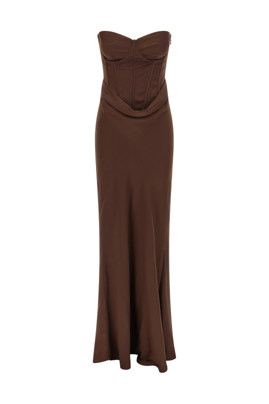 Corset dress Brown