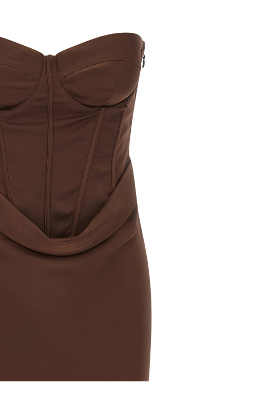 Corset dress Brown