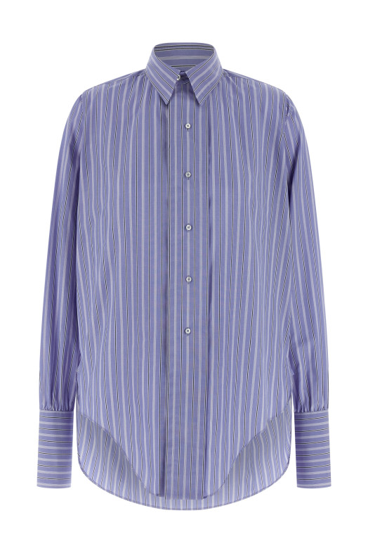 Striped cotton shirt BLUE