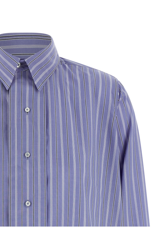 Striped cotton shirt BLUE
