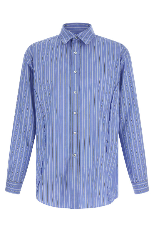 Striped cotton shirt BLUE