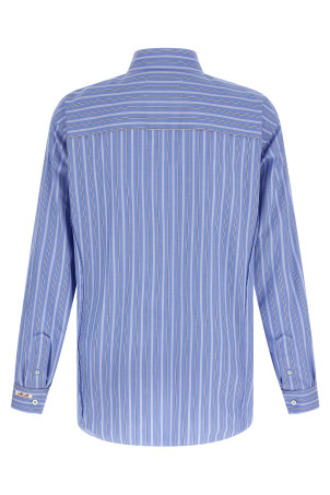 Полосатая хлопковая рубашка СИНЯЯ MAISON MARGIELA S67DT0021M35625002F Полосатая хлопковая рубашка СИНЯЯ MAISON MARGIELA S67DT0021M35625002F