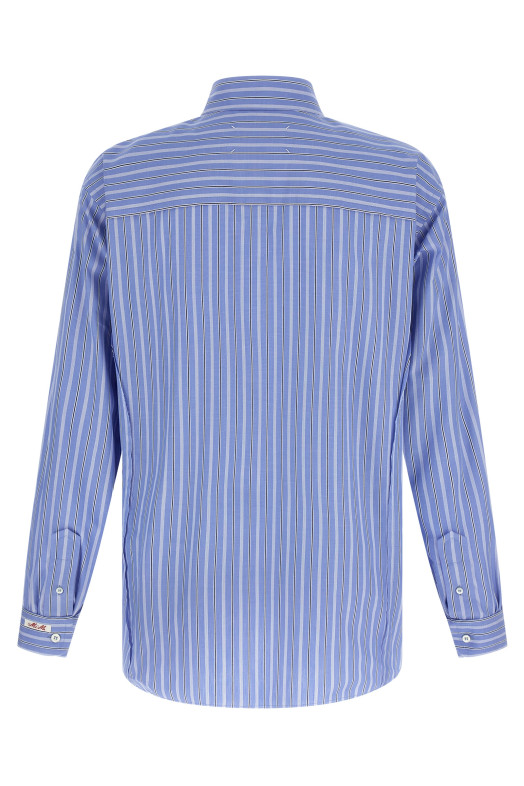 Striped cotton shirt BLUE