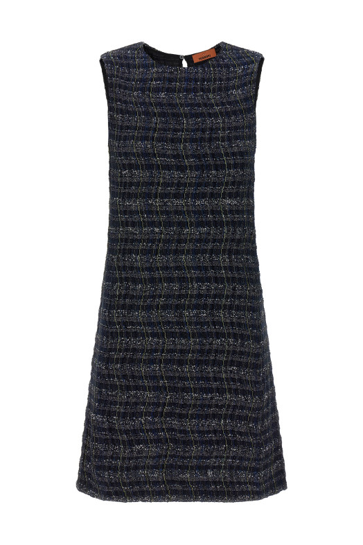 Check pattern dress Multicolor