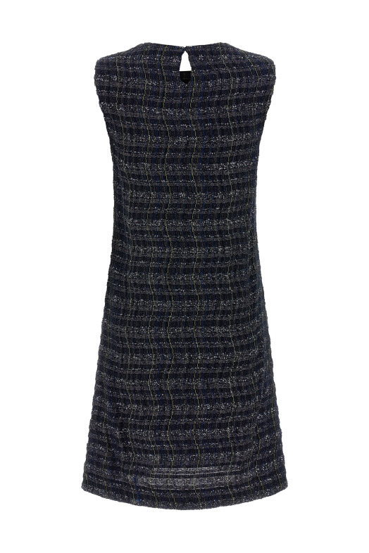 Check pattern dress Multicolor