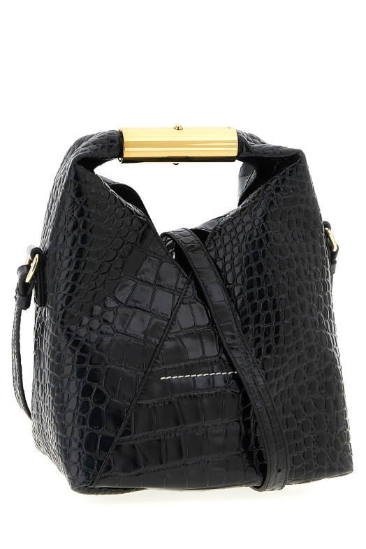 «Японська» маленька сумочка Чорна SB6WD0042P8650T8013