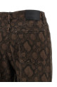 Animal print jeans Brown