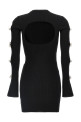 'Cut-Out Crystal Bow' dress Black