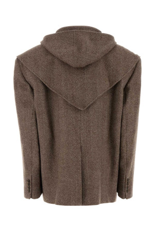 Вишитий пальто з вовняної суміші Бежевий MAGDA BUTRYM (121925)