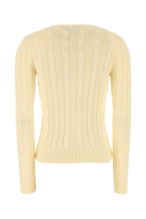 Кремовий бавовняний светр Green POLO RALPH LAUREN (211891640)