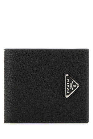 Black leather wallet Black PRADA (2MO5132E54)