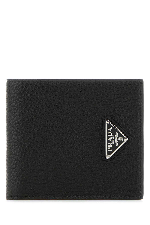 Black leather wallet Black PRADA (2MO5132E54) Black leather wallet Black PRADA (2MO5132E54)