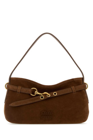 Коричневая замшевая сумка через плечо Avenue MIU MIU (5BC1822CSS) Коричневая замшевая сумка через плечо Avenue MIU MIU (5BC1822CSS)