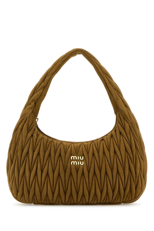 Biscuit suede shoulder bag MIU MIU (5BC183VOOHAB7O) Biscuit suede shoulder bag MIU MIU (5BC183VOOHAB7O)