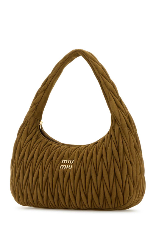 Biscuit suede shoulder bag MIU MIU (5BC183VOOHAB7O) Biscuit suede shoulder bag MIU MIU (5BC183VOOHAB7O)