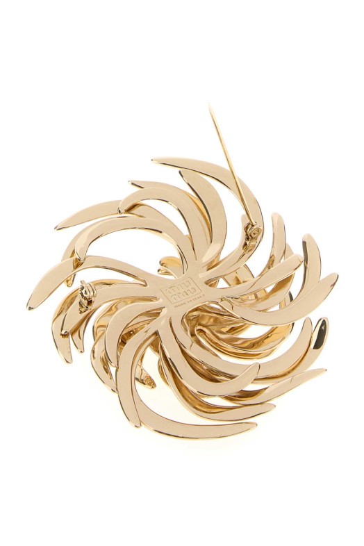 Gold metal pin MIU MIU (5IS1322IEV) Gold metal pin MIU MIU (5IS1322IEV)