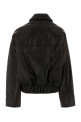 Black leather oversize Odin jacket Multicolor KHAITE (6188729L729) Black leather oversize Odin jacket Multicolor KHAITE (6188729L729)