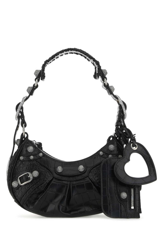 Black leather Le Cagole XS shoulder bag Black BALENCIAGA (67130923EJY)