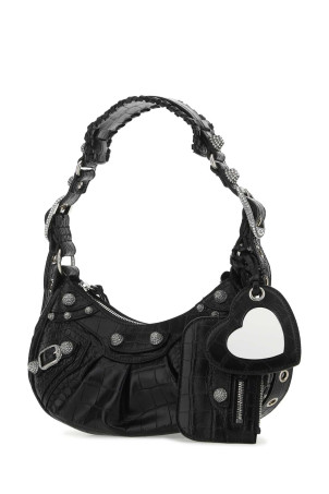 Black leather Le Cagole XS shoulder bag Black BALENCIAGA (67130923EJY)