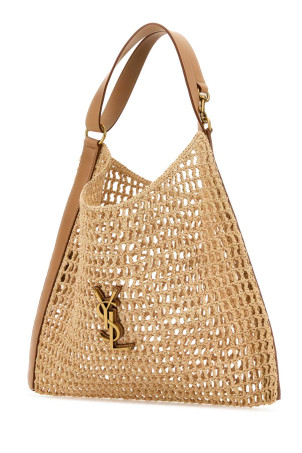 Бежевая сумка для покупок Oxalis из рафии и кожи SAINT LAURENT (773984GAAEB) Бежевая сумка для покупок Oxalis из рафии и кожи SAINT LAURENT (773984GAAEB)