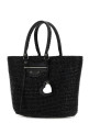 Black raffia large Le Cagole Panier shopping bag Black BALENCIAGA (7861892AA19)