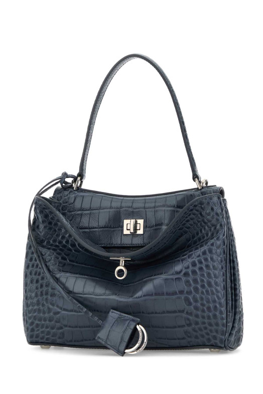 Невелика шкіряна сумочка Rodeo синього кольору BALENCIAGA (7897792ABV1)