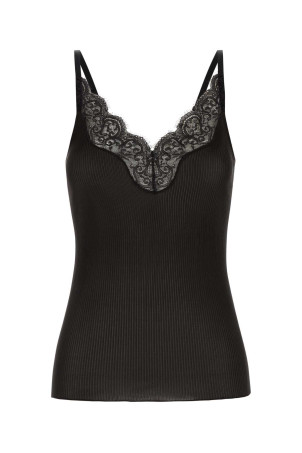 Slate silk tank top SAINT LAURENT (796843Y37SM)