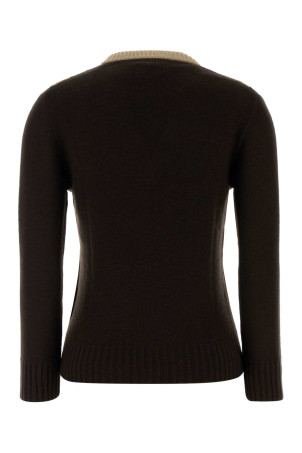 Chocolate wool sweater VALENTINO GARAVANI (7B0KC69L9SW)