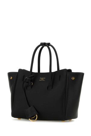 Чорна шкіряна міні-сумка для покупок Carry All Hampton Чорна BALENCIAGA (8133622ABAV) Чорна шкіряна міні-сумка для покупок Carry All Hampton Чорна BALENCIAGA (8133622ABAV)