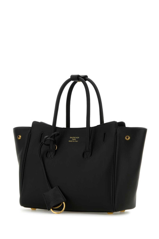 Black leather mini Carry All Hampton shopping bag Black BALENCIAGA (8133622ABAV) Black leather mini Carry All Hampton shopping bag Black BALENCIAGA (8133622ABAV)