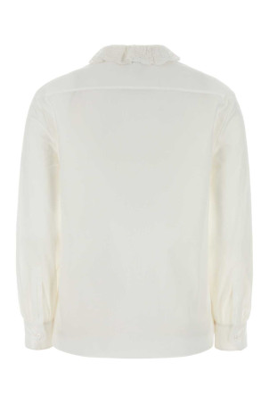 White poplin shirt SAINT LAURENT (842627Y7K36)
