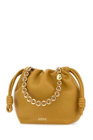 Бежева міні-сумочка Flamenco з натуральної шкіри LOEWE (A914CBPX03)